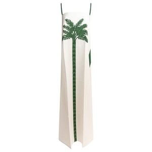 Tallulah Maxi Dress With Green Palm Tree Graphic - NWT